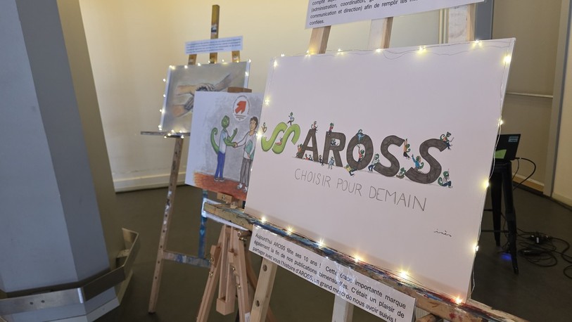C’est sur ce type de tableaux que l’histoire de l’organisation est racontée sous la forme d’une bande dessinée.