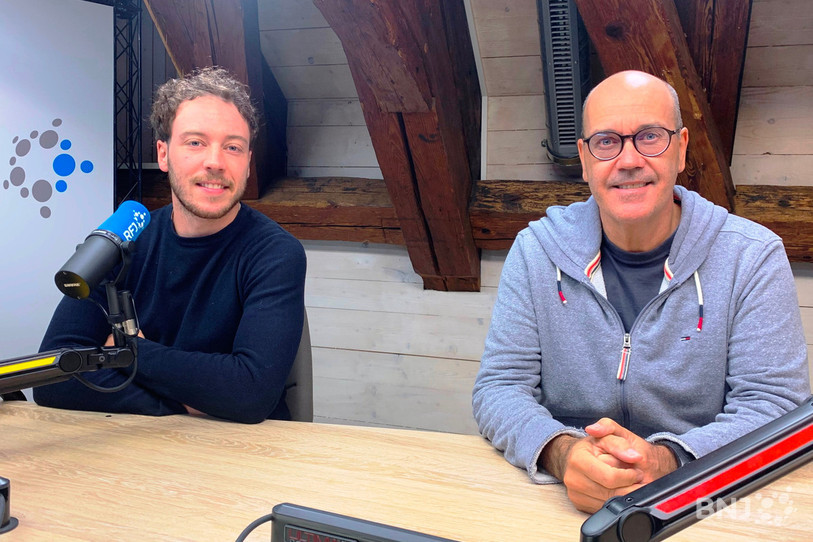 Anthony Rouiller (à gauche) et Gary Sheehan étaient les invités de la Matinale sur RFJ ce jeudi matin.