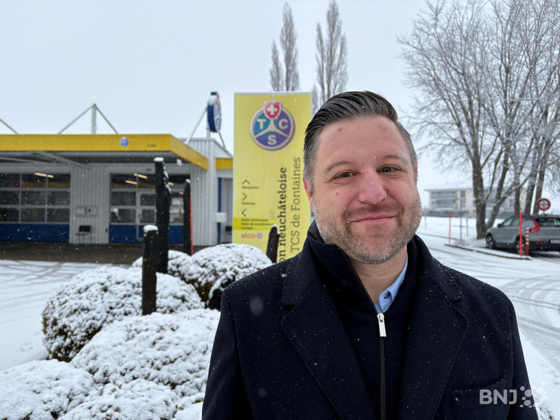 Le président du TCS Neuchâtel, David Erard se réjouit de pouvoir apporter plus de confort et d'espace à ses employés et aux membres sur le site de Fontaines. 