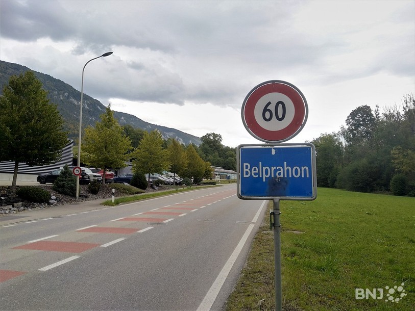 L'entrée du village, depuis Moutier.