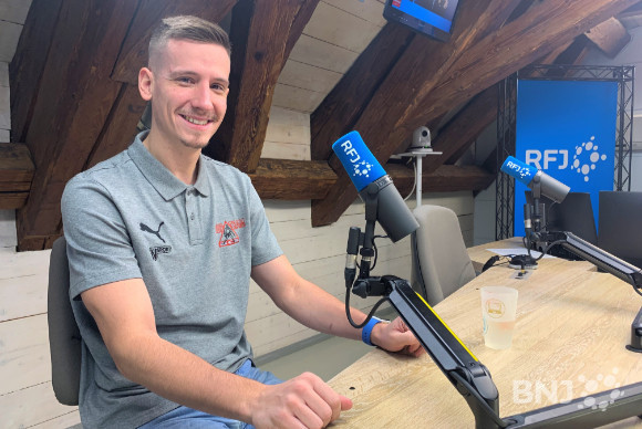 Alexis Herrmann, meneur du BC Boncourt, était l'invité de La Matinale sur RFJ.