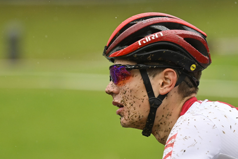 Le Neuchâtelois Alexandre Balmer durant les championnats du monde 2020 de VTT en 2020 (photo : archives KEYSTONE/Gian Ehrenzeller).