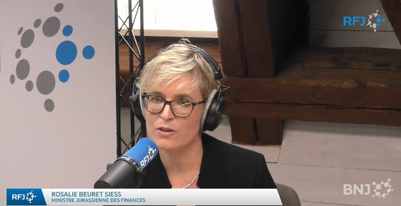 La ministre jurassienne des finances Rosalie Beuret Siess a présenté mardi le budget 2021 du canton.