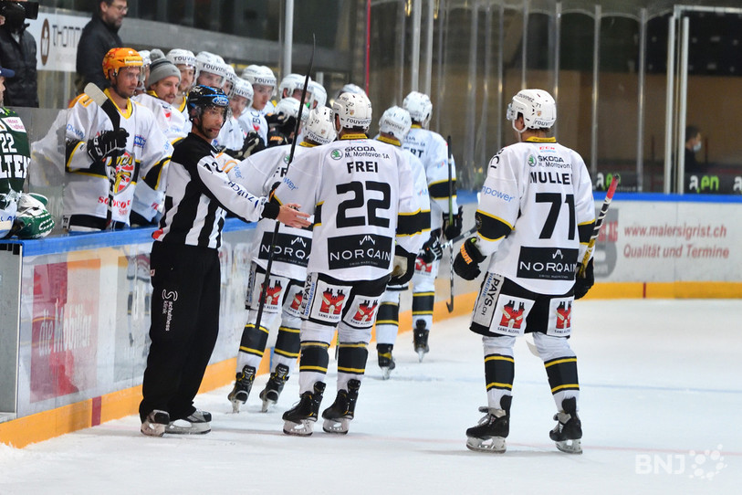Le HC Ajoie va devoir se montrer fringant pour vivre au mieux sa fin de saison régulière (photo : Georges Henz).