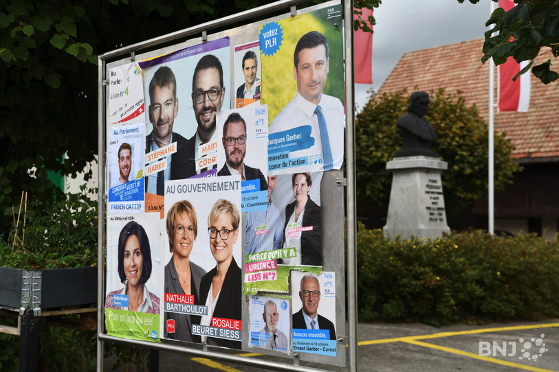 La pandémie perturbe la campagne électorale jurassienne (photo : Georges Henz).
