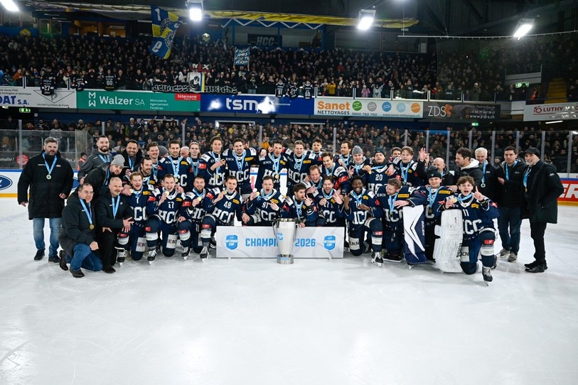 Les Abeilles peuvent savourer ; la Coupe de Suisse reste à la maison et vient encore garnir un peu plus la salle des trophées. (Photo : Bertrand Pfaff).