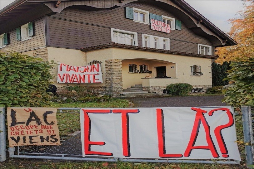 Le collectif L.A.C a investi une nouvelle maison à La Chaux-de-Fonds. Il pourra y rester jusqu'au printemps. (photo : collectif L.A.C)
