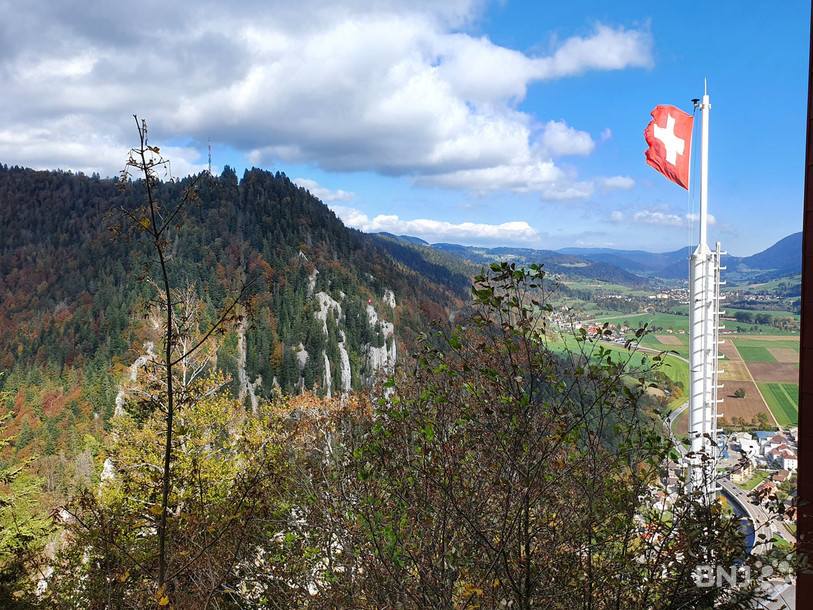 La vue depuis le Chapeau de Napoléon. (Photo d'archives)