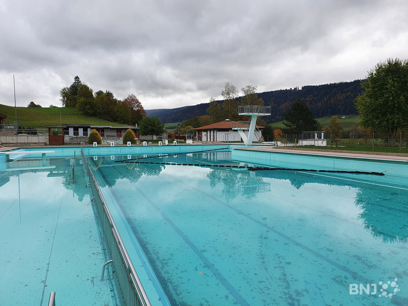 La Piscine des Combes est prête à passer l'hiver.