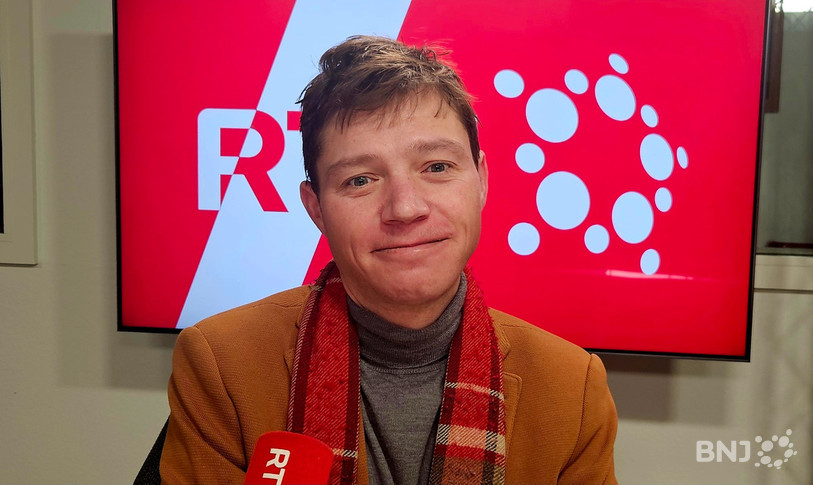 Gabriel Risold, journaliste pour le Courrier du Val-de-Travers, dans « La Matinale »
