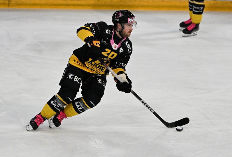 Cole Cormier a été le premier buteur du HC Ajoie dans cette préparation estivale (photo : archives/Georges Henz).