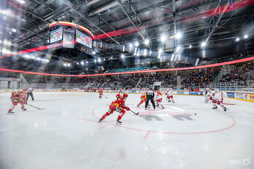 Le HC Bienne jouera jusqu'au 2 novembre. Et après ? (Photo : Jonathan Vallat)