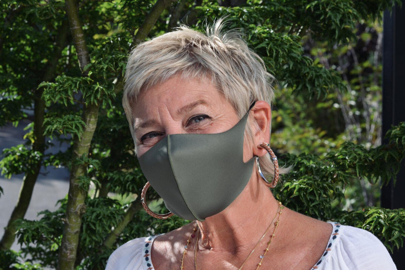 Babette Keller Liechti, présidente et fondatrice des entreprises qui commercialisent le masque en microfibre. (Photo: KT Home)