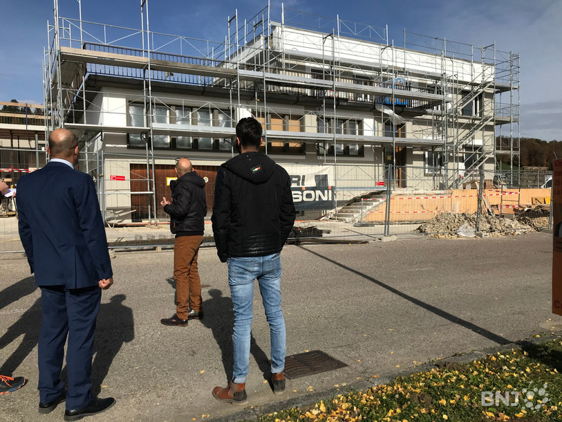 La 9e édition de Up La Chaux-de-Fonds s'est tenue à l'aéroport des Eplatures. L'occasion pour les entrepreneurs invités de faire le tour du chantier.