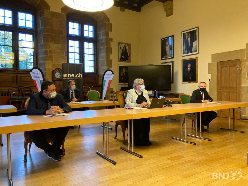 Le Conseil d'Etat réuni in corpore ce vendredi 23 octobre pour annoncer l'introduction de nouvelles mesures