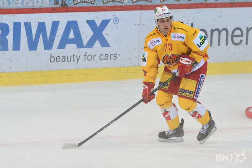 Mike Künzle et le HC Bienne rentrent battus des Dolomites. (Photo : archives Georges Henz)