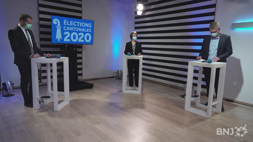 David Eray (PCSI), Nathalie Barthoulot (PS) et Stéphane Babey (PDC)
