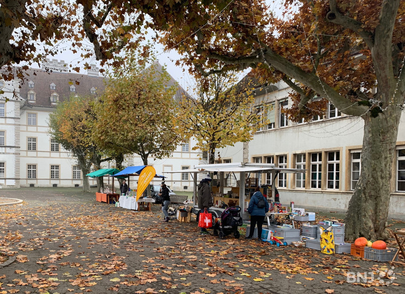 La foire a accueilli trois fois moins d'exposants qu'attendus samedi matin.