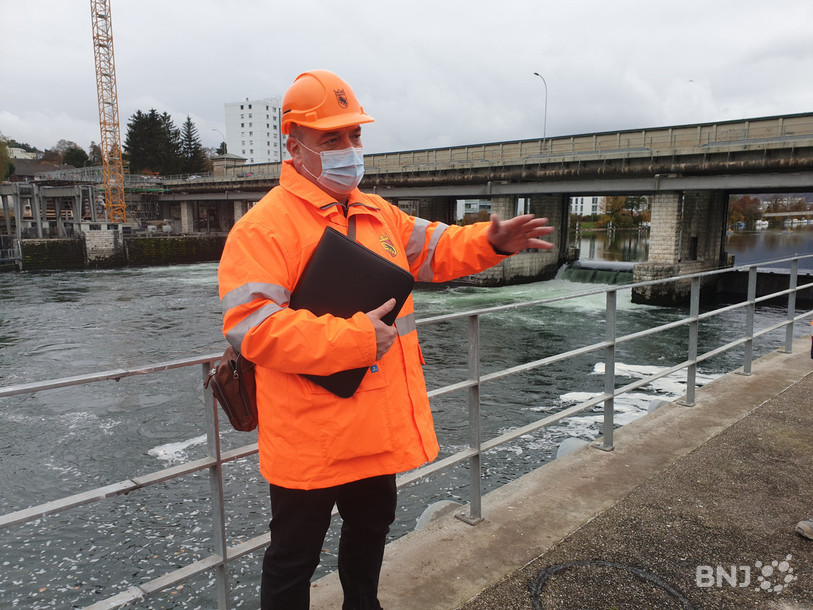 Le chef de projet Bernard Progin a organisé une visite du chantier pour faire le point sur l’avancée des travaux.