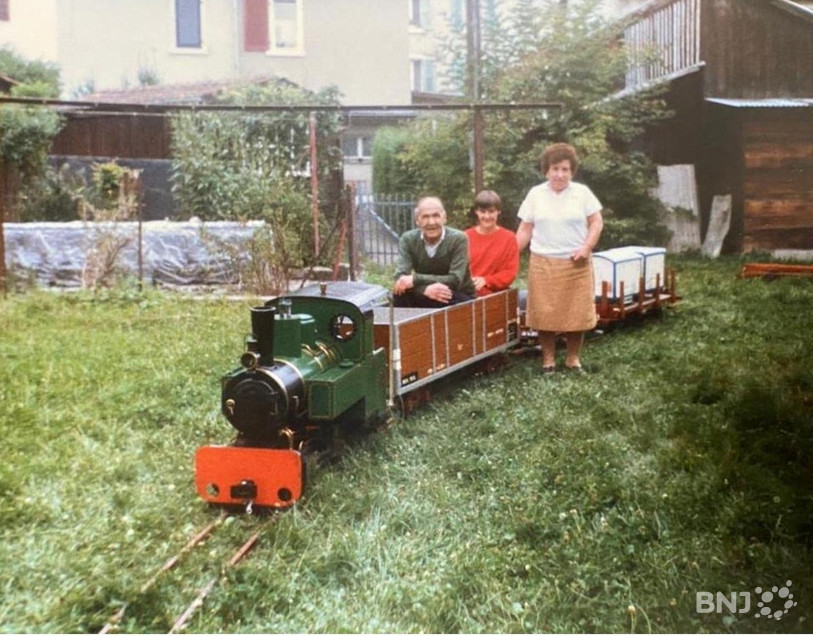 Le petit train avait pris place quelque temps au cœur de la Cité Meister. (Photo: Natale)
