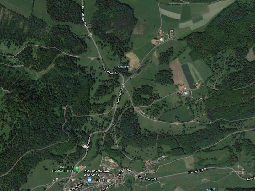 L'accident a eu lieu dans un virage à gauche vers le lieudit La Bottière. (Photo: 2020 CNES / Airbus, Maxar Technologies, Données Cartographiques)