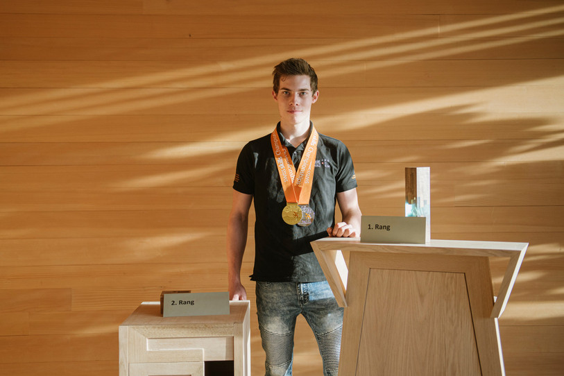 Romain Mingard, double médaillé aux SwissSkills. (Photo : SwissSkills)