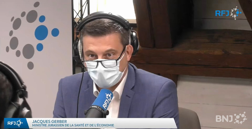 Le Gouvernement jurassien a annoncé la prolongation des mesures actuelles contre le coronavirus. Le ministre jurassien Jacques Gerber était l'invité du journal de 12h15.