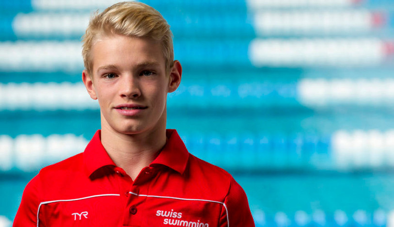 Ilan Gagnebin a décroché sa première médaille à ce niveau vendredi lors des championnats de Suisse en petit bassin. (photo : Red-Fish Neuchâtel)
