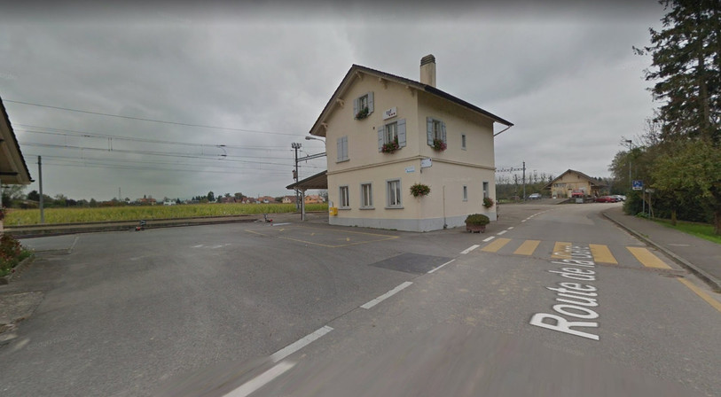 La gare de Sugiez où a eu lieu l'accident. (Photo: Google Maps)