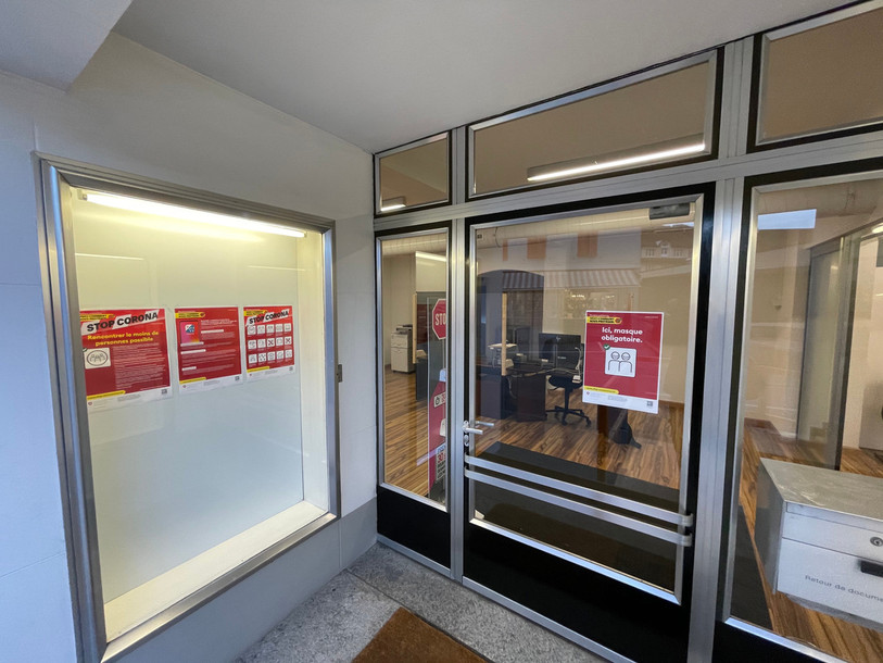 Le centre de dépistage Covid-19 à Tavannes a ouvert lundi. (Photo: Hôpital du Jura bernois)