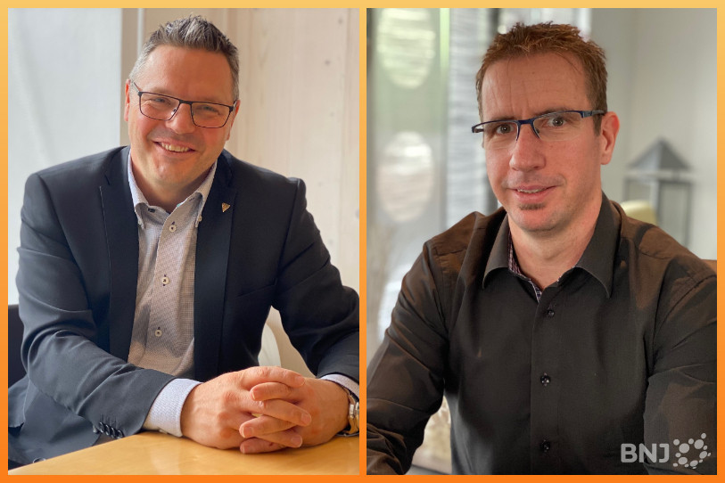 De gauche à droite : Michel Tschan et Denis Bessire sont candidats à la mairie de Corgémont.