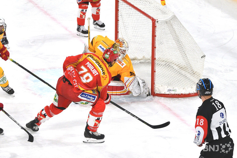 Marc-Antoine Pouliot inscrit ici le 3-0, son quatrième but de l'exercice (photo: Georges Henz).