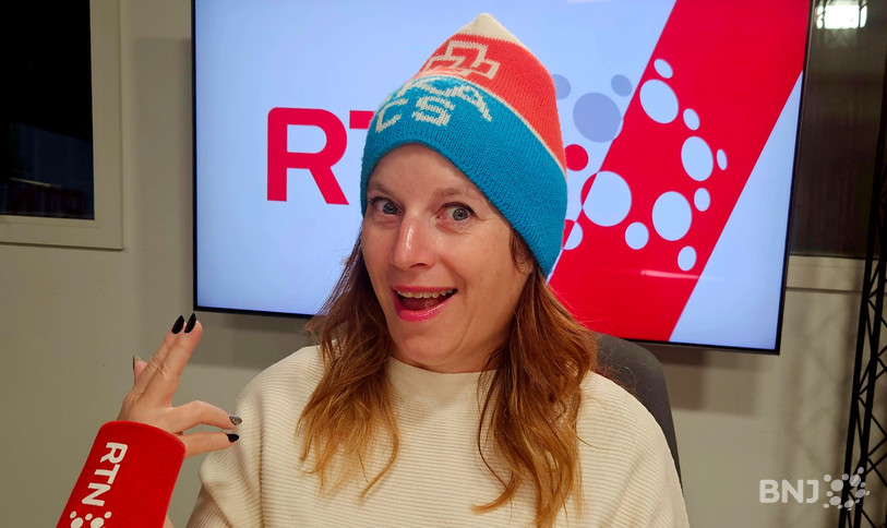 Nathalie Devantay, et ce mythique bonnet d’une célèbre banque, dans « La Matinale ».
