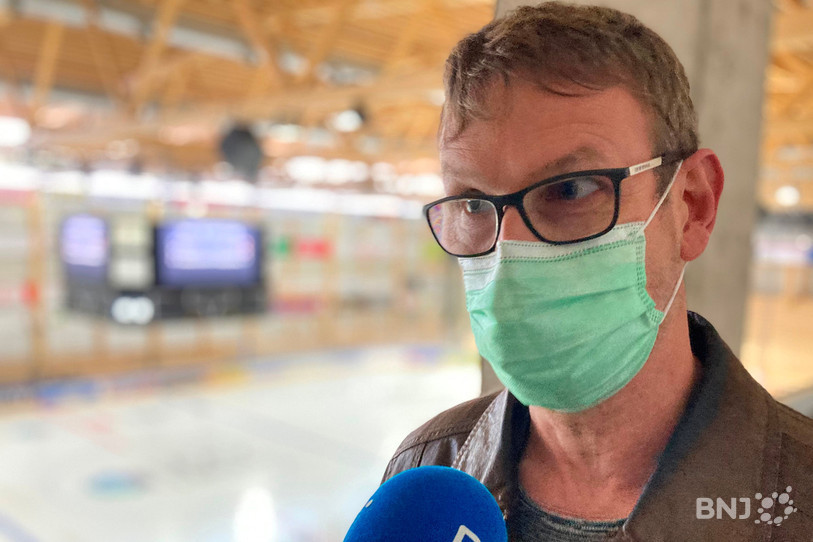 Olivier Dubail, président du Curling Club Ajoie, était l'invité du journal de 12h15 en direct de la Raiffeisen Arena.