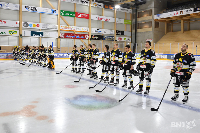 Le HC Ajoie ne griffera plus la glace cette année. (photo : Georges Henz/archives).