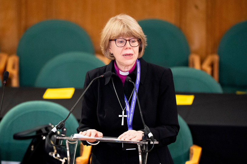 Sarah Mullally a pris ses fonctions récemment. (Photo : Jordan Pettitt/PA via AP).