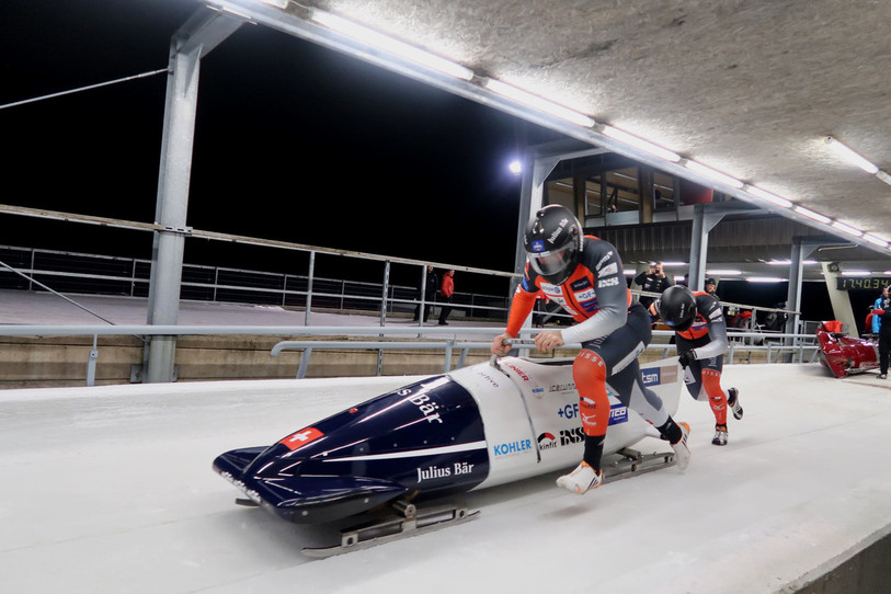 Quentin Juillard (à droite) et Yann Moulinier ont terminé 10e sur 12 samedi en Lettonie. (Photo : Yann Moulinier)