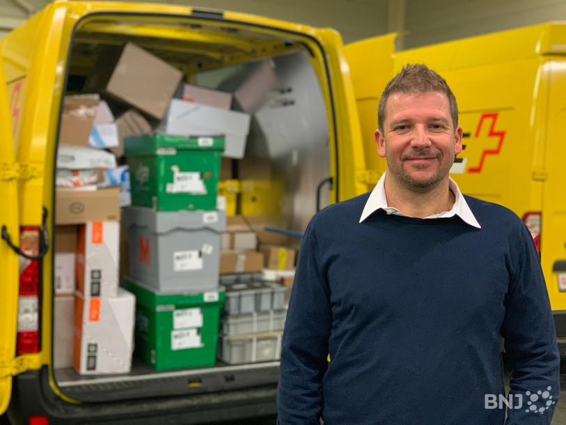 Frédéric Braihier, responsable de la base de distribution de Delémont.