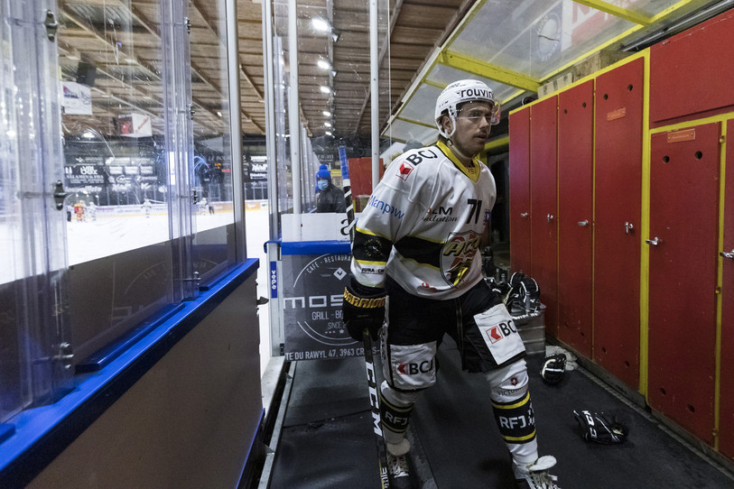 On risque fort de ne plus voir Devin Muller sur la glace cette saison (photo : archives/KEYSTONE/Cyril Zingaro).