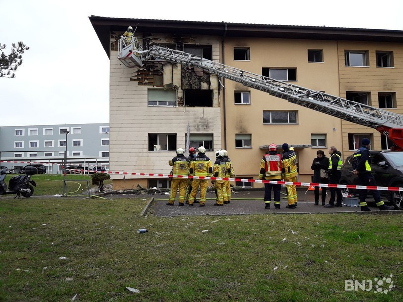 Le lieu du crime à Delémont en 2018. (Photo : archives)
