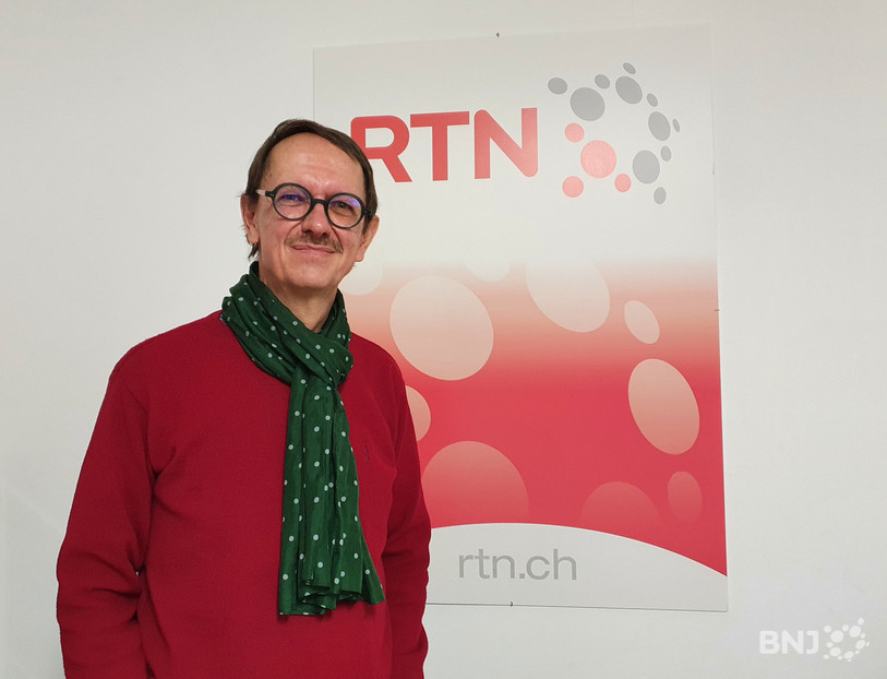 Christian Mermet au studio de Fleurier