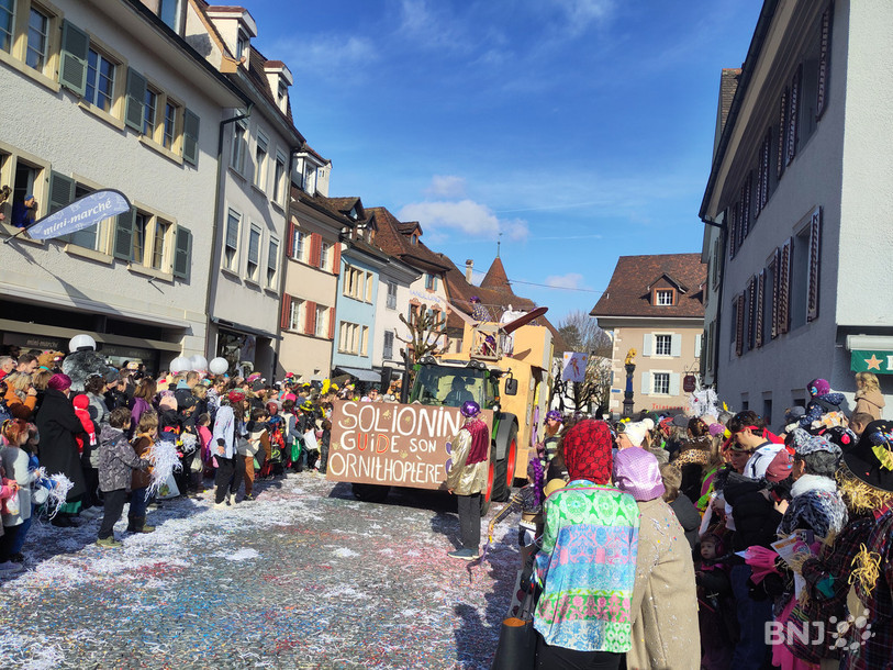 Le ciel s'est dégagé ce dimanche après-midi au-dessus de Delémont pour permettre au carnavaliers de profiter au maximum du cortège.