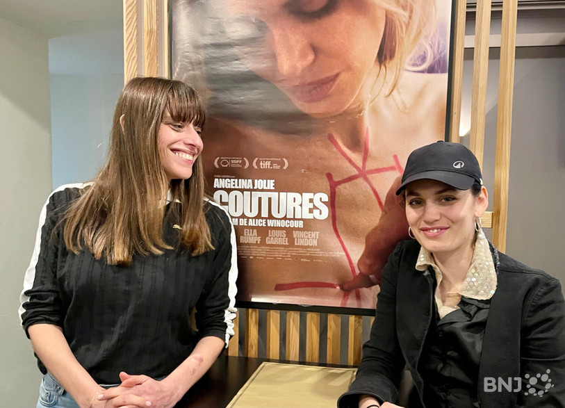 Alice Winocour (à gauche) et Ella Rumpf, lors de leur passage fin janvier à Neuchâtel.