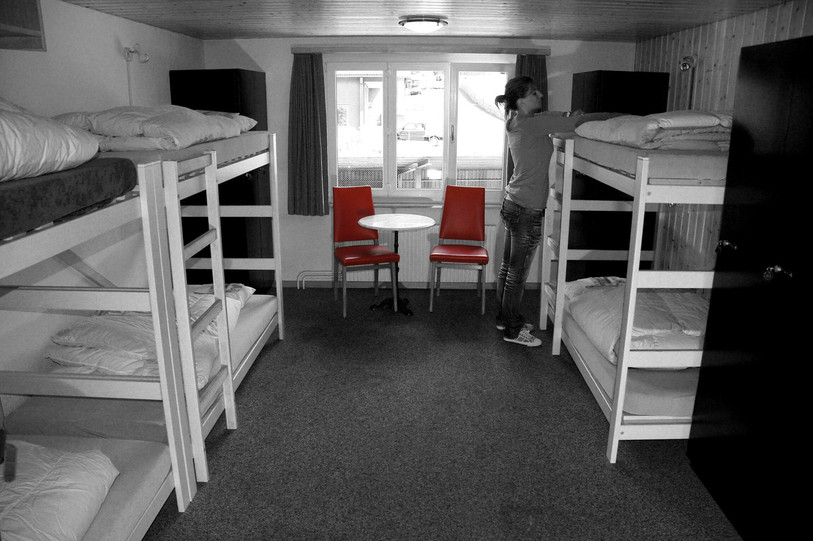 Auberge de jeunesse. (Photo libre de droits).