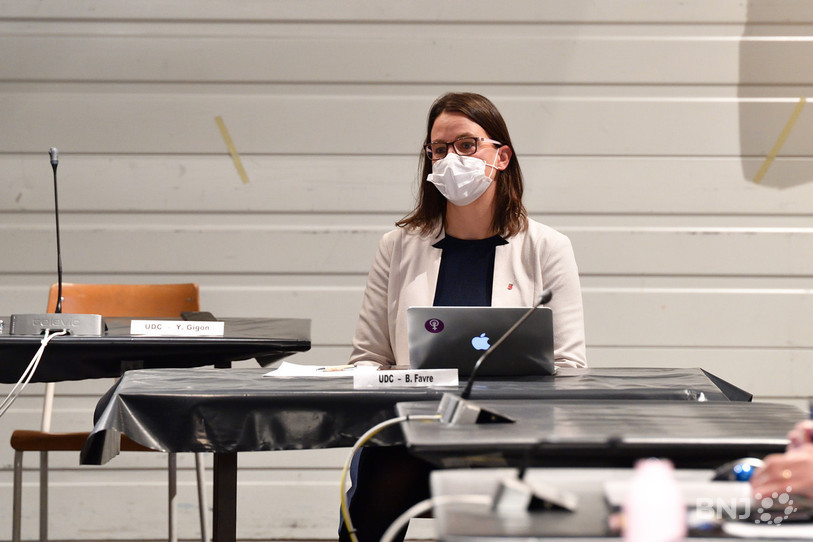 Brigitte Favre a été élue jeudi matin à la première vice-présidence du Parlement jurassien. (Photo : Georges Henz).