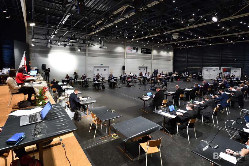 Près de 350 interventions ont été déposées en 2020 au Parlement jurassien. (Photo : Georges Henz).