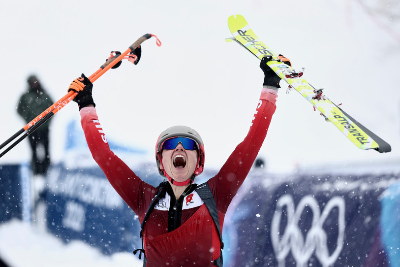Les performances de Marianne Fatton aux Jeux olympiques peuvent avoir une influence sur le ski alpinisme dans la région. (Photo : AP Photo/Gabriele Facciotti.)