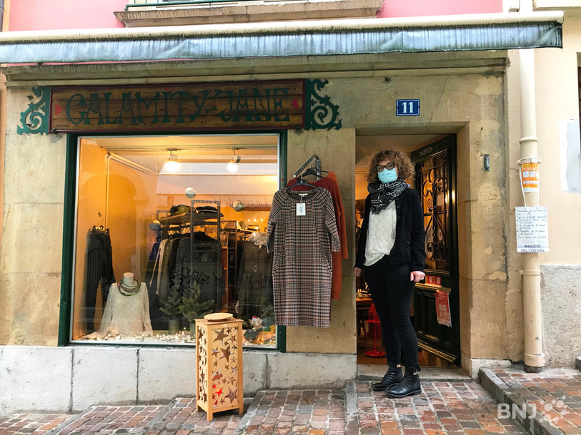 Habituellement la boutique reste fermée le dimanche, mais cette année, il était important pour Anne-Claude Faure, alias Bouclette, de pouvoir accueillir les clientes. 