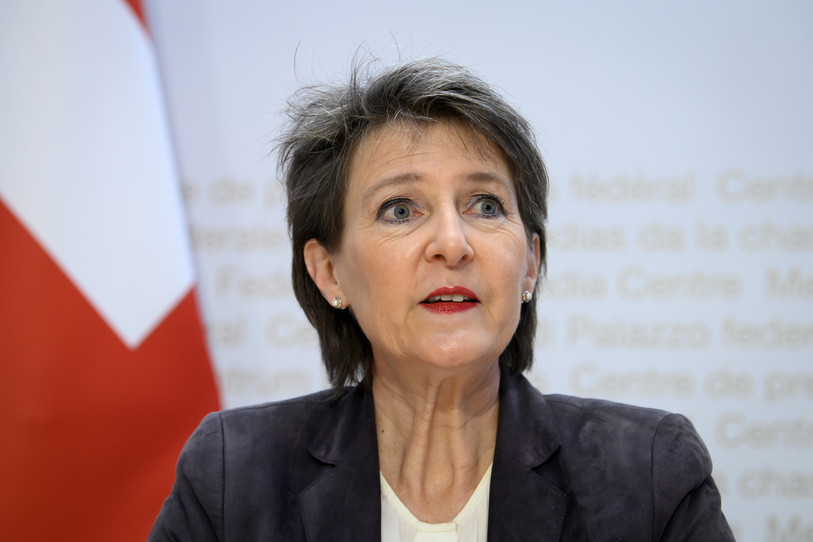 Simonetta Sommaruga ne sera plus présidente de la Confédération en 2021. (Photo : KEYSTONE/Anthony Anex).