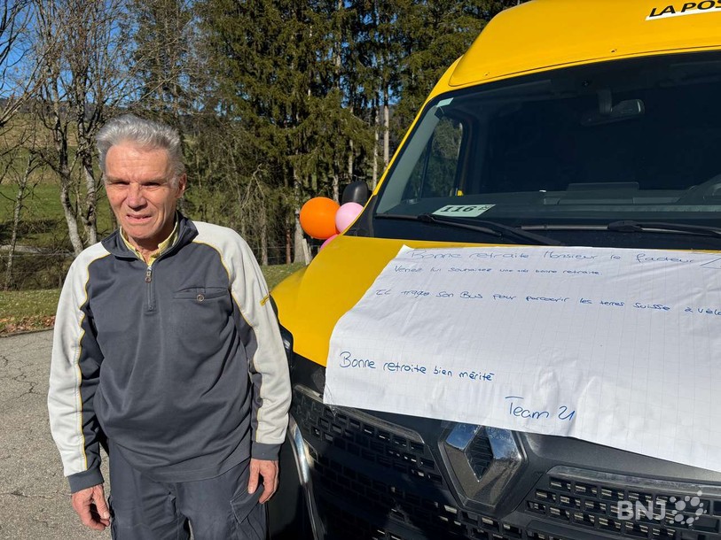 Une dernière tournée festive mais aussi pleine d’émotions pour le facteur tavannois Jean-Pierre Gagnebin.